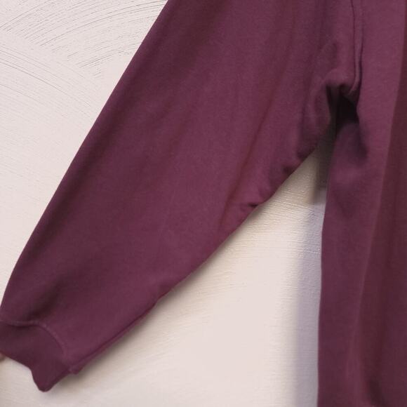 John Blair Sweatshirt Size Xl Men's Full Zip Maroon Burgandy Cotton Blend Adult - Picture 3 of 9